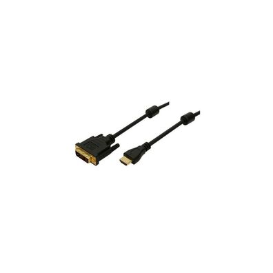 LogiLink HDMI-DVI-Kabel HDMI -> DVI-D ST/ST 2,00 m bk