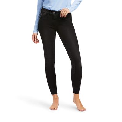 ARIAT Damen Reithose Halo B Denim Full Seat black rinse