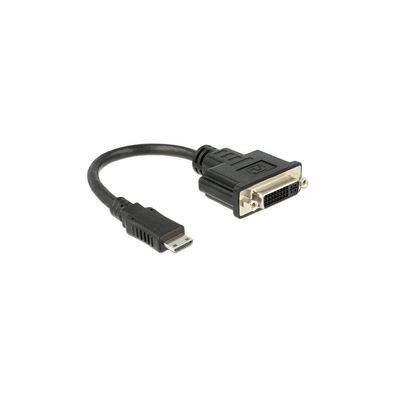 Delock DELOCK HDMI Adapter mini C -> DVI(24 + 1) St/Bu schwarz