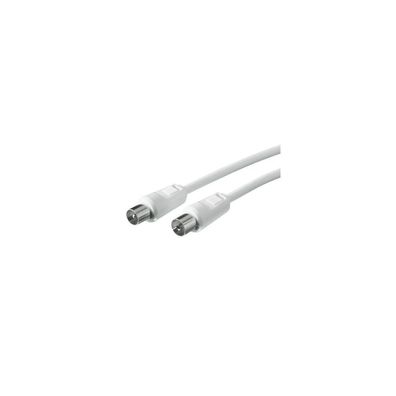 Schwaiger Antennenkabel 90 dB IEC-Ste -> Bu 5,0m Weiß