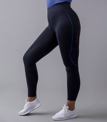 Kingsland karina F-Tec Full-Grip Kompressionshose Reitleggings Damen Navy Sommer 2022