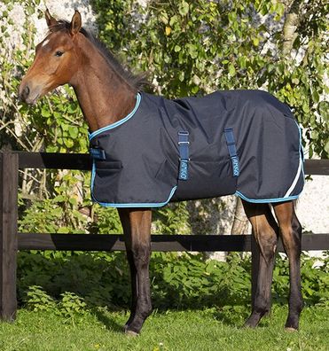 Horseware Amigo Foal Rug Turnout Turnout Decke 50g Navy/Navy & Silber Fohlendecke