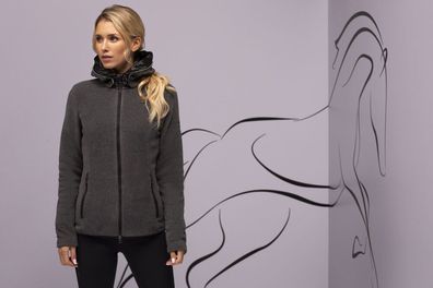 PIKEUR ENOLA Damen Fleece- und Softshell anthrazit melange Sportswear 2022