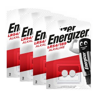 4x Energizer Alkaline LR54 10GA AG10 10GA 189 LR1130 Knopfzelle 2er Blister