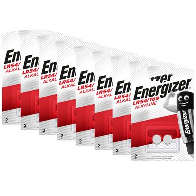 8x Energizer Alkaline LR54 10GA AG10 10GA 189 LR1130 Knopfzelle 2er Blister