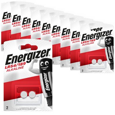 10x Energizer Alkaline LR54 10GA AG10 10GA 189 LR1130 Knopfzelle 2er Blister