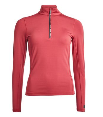 Kingsland KLairene Trainingsshirt 1/2 Zipper Damen Red Tibetan Winter 2022 Dressage
