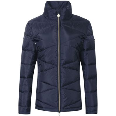 Covalliero Steppjacke Damen mit LED Leuchtstreifen dark navy HW 2022