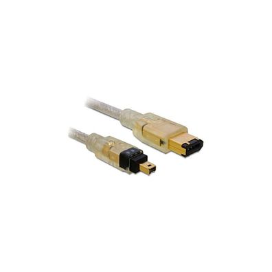 DELOCK FireWire-Kabel FW400 4Pin -> FW400 6Pin St/St 2.00m retail