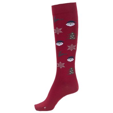 Cavallo SANTA Socken Strümpfe Weihnachten dark red Sportswear