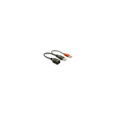 Delock DELOCK USB Y-Kabel A -> 2x A Bu/St 0.225m