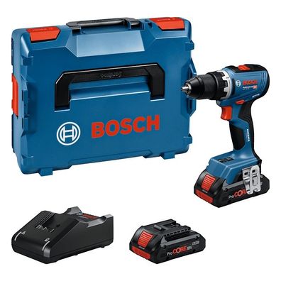 Bosch Professional Akku-Bohrschrauber GSR 18V-65 mit 2x4,0Ah Akkus und Ladegerät