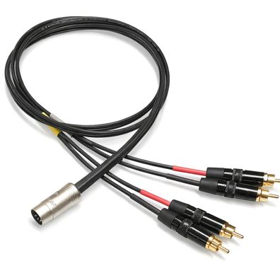 Sommercable -Onyx 2008- HighEnd Adapterkabel - DIN-Stecker auf 4x Cinchstecker