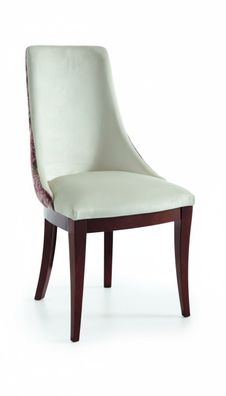 Designer Stuhl Sessel Königlicher Klassiker Stühle Polster Lehn Sitz Holz Neu