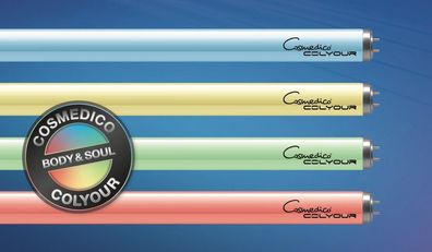 Cosmolux Colyour 100W 1760 mm - Solariumröhren Blue, Yellow, Green, Red, Cosmedico