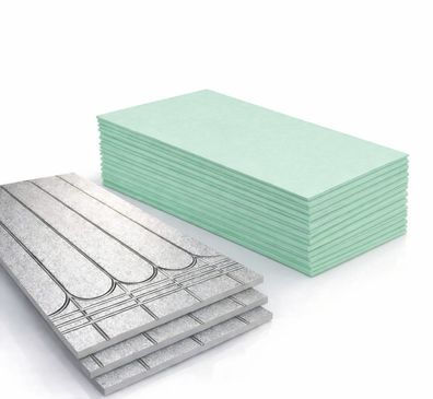 XPS-Systemplatten für Fußbodenheizung ohne Estrich, 20/30 mm, mit 3 mm Trittschalldäm