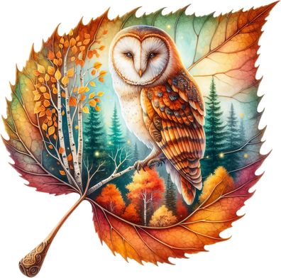 Bügelbild Bügelmotiv Blatt Herbst Baum Wald Bär Reh Mädchen verschiedene Größen