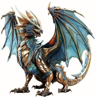 Bügelbild Bügelmotiv Drache Monster Fantasy Junge verschiedene Größen