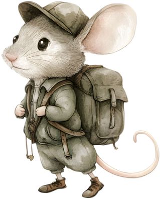 Bügelbild Bügelmotiv Maus Ratte Tier süß Junge Mädchen verschiedene Größen