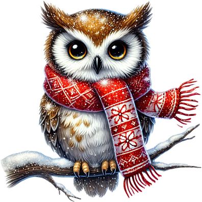 Bügelbild Bügelmotiv Tier Winter Weihnachten Eule Igel Reh verschiedene Größen