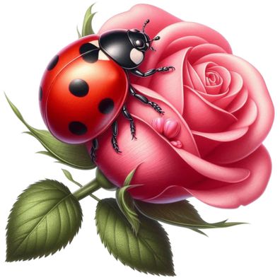 Bügelbild Bügelmotiv Marienkäfer Blumen Junge Mädchen verschiedene Größen