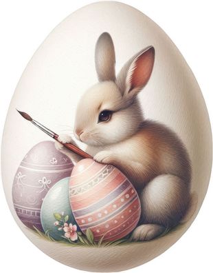 Bügelbild Bügelmotiv Ostern Frühling Hase Osterhase Ei verschiedene Größen