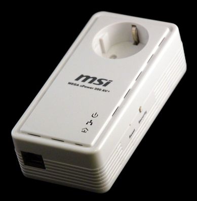 MSI Mega ePower 200 AV+ Version II Powerline PowerLan Adapter dlan
