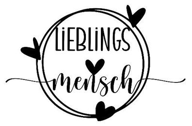 Bügelbild Bügelmotiv Lieblingsmensch Junge Mädchen verschiedene Größen