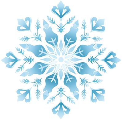 Bügelbild Bügelmotiv Schneeflocke Schnee Winter Weihnachten verschiedene Größen