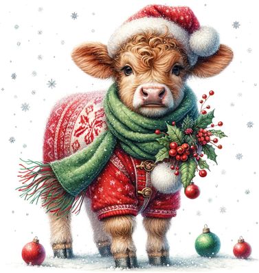 Bügelbild Bügelmotiv Weihnachten Winter Schaf Lama Tier Ente verschiedene Größen