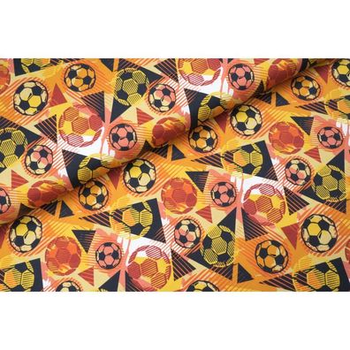 Jersey gelb schwarz Fußball Soccer Stoff nähen Junge 25cm