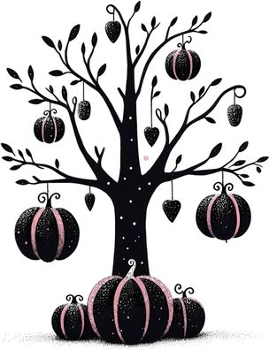 Bügelbild Bügelmotiv Halloween rosa schwarz Katze Eule Hexe verschiedene Größen