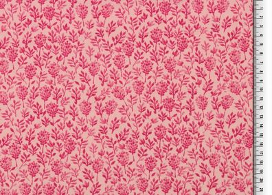 Jersey rosa pink Blumen Blüten floral Stoff nähen Damen Mädchen 25cm