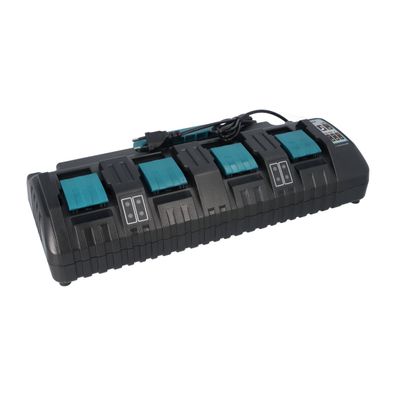 4-Port 3A-Ladegerät für Makita 18V Batterie DC18SF EU-Stecker