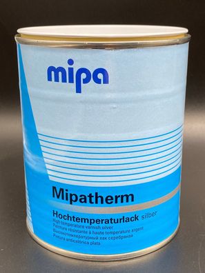 Mipa Mipatherm silber 750ml Hitzebeständig 800°C Lack für Auspuff, Motor u Öfen