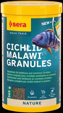 Sera Cichlid Malawi Granules 1000ml - 565g für herbivore + omnivore Cichliden