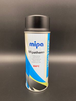 Mipa Mipatherm Spray schwarz 400ml bis 800°C Thermolack Auspuff Ofenlack