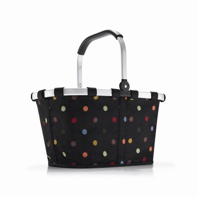 reisenthel carrybag BK7009 dots black Einkaufskorb Korb bunte Punkte