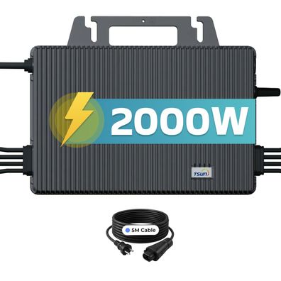 TSUN TSOL-MS2000 2000Watt Mikro-Wechselrichter Inverter für Balkonkraftwerk 4 MPPT