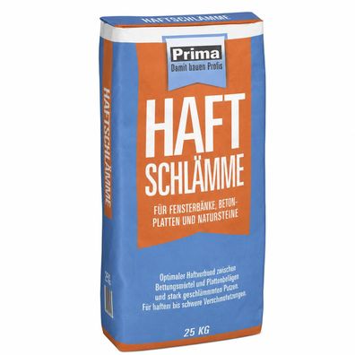 Prima Haftschlämme 25kg - dauerhaft, witterungsbeständig und einfach zu verarbeiten