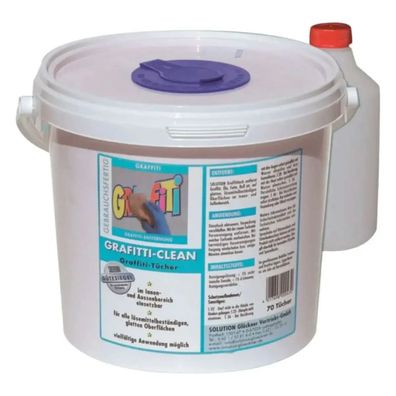 Solution-glöckner Graffititücher 70 Stück + Tränkflüssigkeit