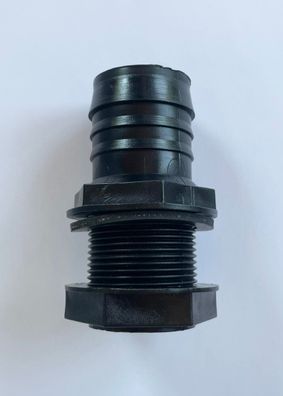 Füllstutzen 40 mm gerader Schlauchanschluss 1 1/4" Anschluss Wasser 72500p NEU