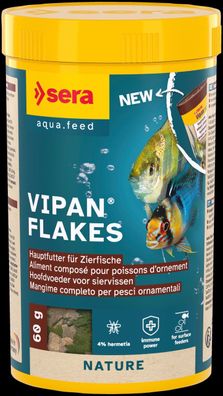 Sera Vipan Flakes Nature 250ml - Hauptfutter für alle Zierfische Flockenfutter