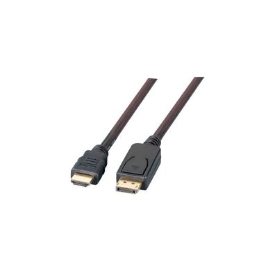 EFB DisplayPort auf HDMI A, St.-St., 5,0m, schwarz