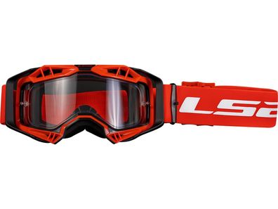 LS2 Crossbrille "Aura Enduro" schwarz / rot