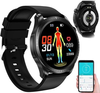 NEU Fitness Smartwatch für Sport Herzfrequenz Blutdruck Sättigung Schrittzähler