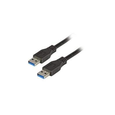 EFB USB3.0 Anschlusskabel A-A, t.-St.,1,0m, chwarz, remium