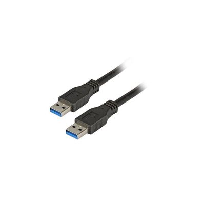 EFB USB3.0 Anschlusskabel A-A, t.-St.,1,8m, chwarz, remium