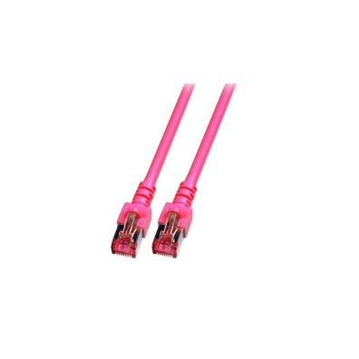 EFB RJ45 Patchkabel S/FTP, Cat.6, LSZH, 15m, magenta