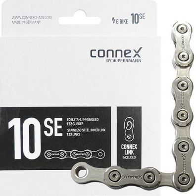 Kette Connex 10sE 10fach E-25, Nickel/Edelstahl 132 Glieder, silber, Connex, 2321